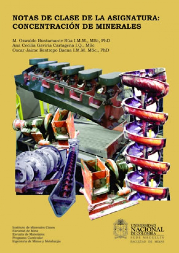 Notas de clase de la asignatura: Concentración de Minerales