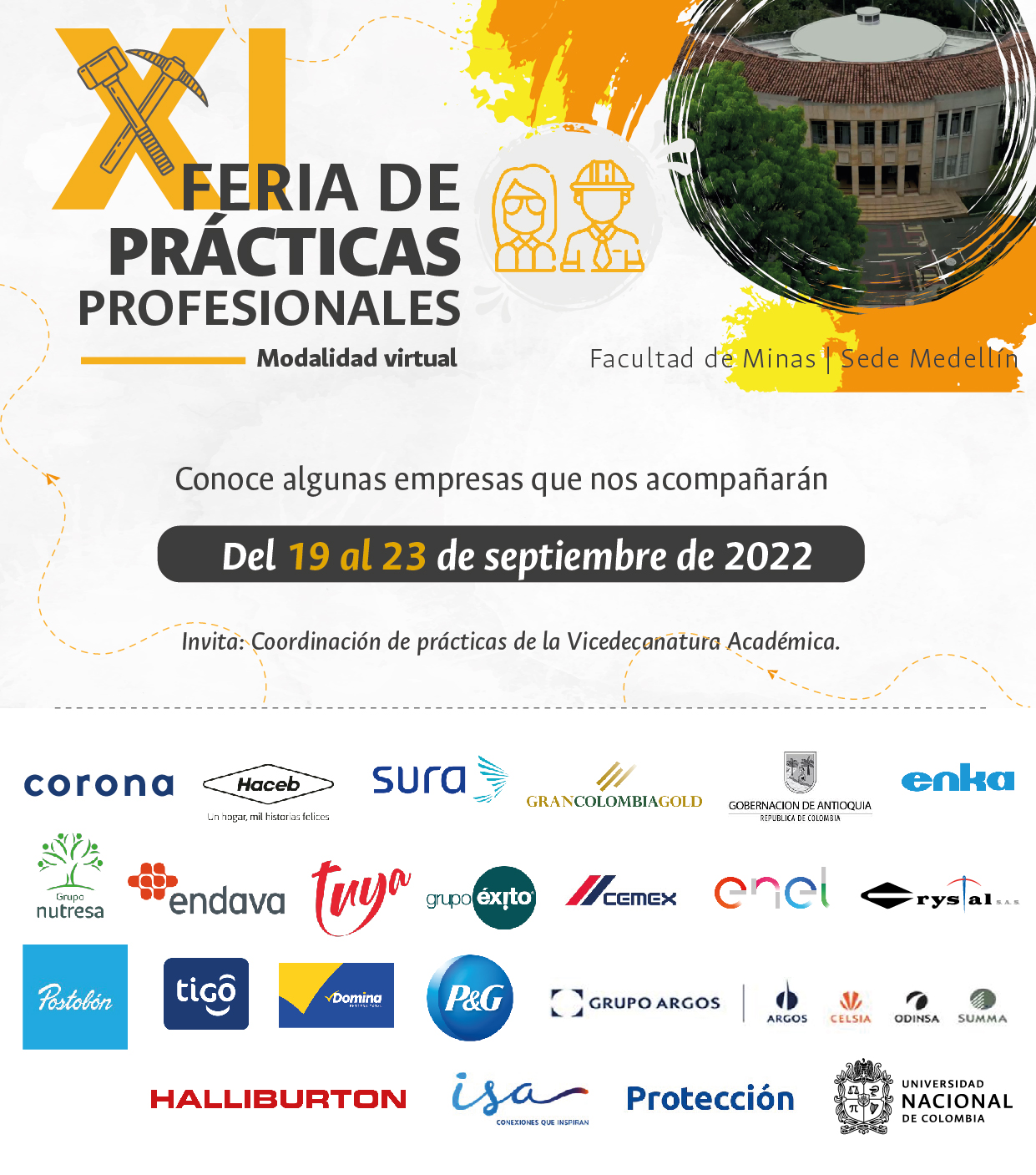 Feria de practicas 2022 logos